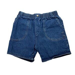 Vintage 80s Toddler Peanuts Snoopy Denim Shorts USA Denim Shorts Size 4T